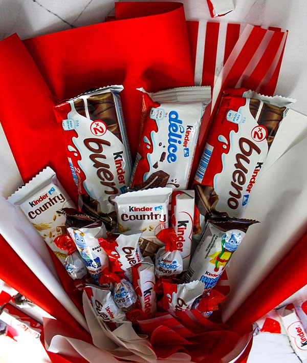 Bukiet na prezent kinderkowy Kaskadowy - obrazek 5